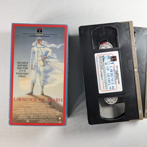 3/$15 Vintage Letterbox Double VHS 1989 LAWRENCE OF ARABIA 7x ac award winner - Picture 5 of 5